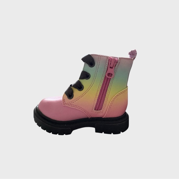 Cat & Jack Toddler Girls’ Rainbow Pink Boots Size 5 NWT - Picture 7 of 7